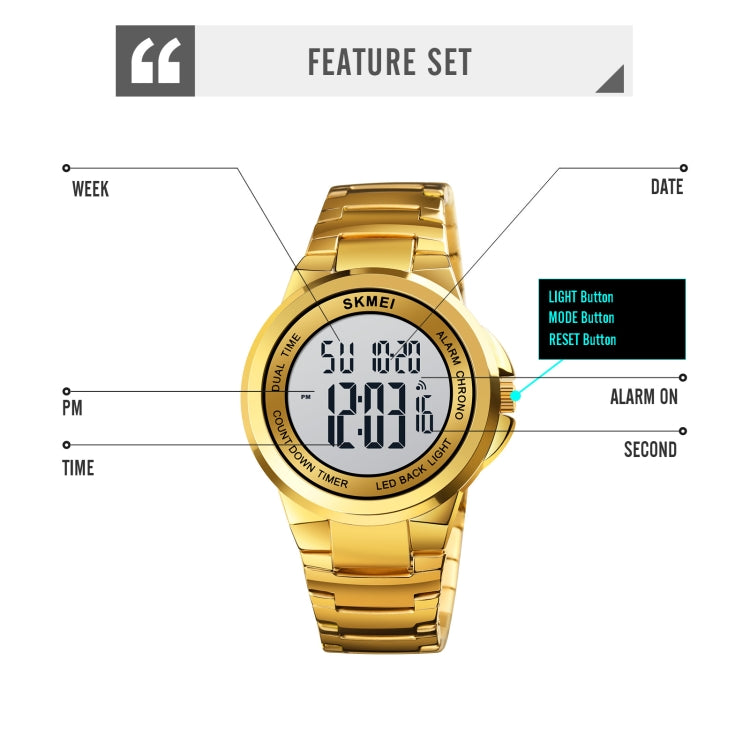 skmei-1712-dual-time-led-digital-display-luminous-stainless-steel-strap-electronic-watchgold-and-white