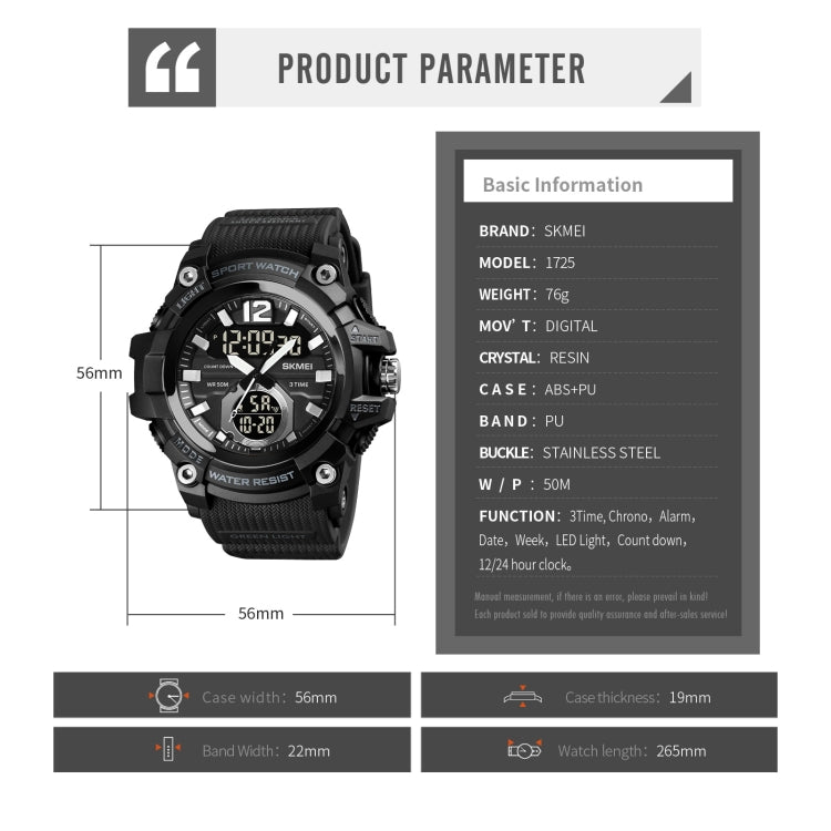 skmei-1725-three-time-led-digital-display-timing-luminous-electronic-watchblack