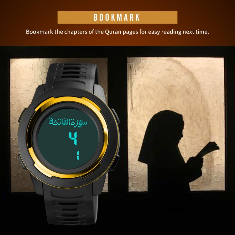 skmei-1729-qibla-calendar-timing-multifunctional-led-digital-display-luminous-electronic-watchgold-and-black