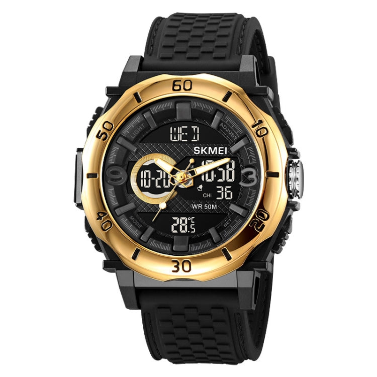 skmei-2098-multifunctional-men-50m-waterproof-thermometer-dual-display-digital-wrist-watchgold-black