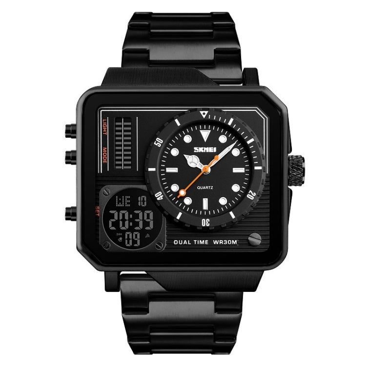 skmei-1392-multi-function-outdoor-sports-watch-business-double-display-waterproof-electronic-watchblack