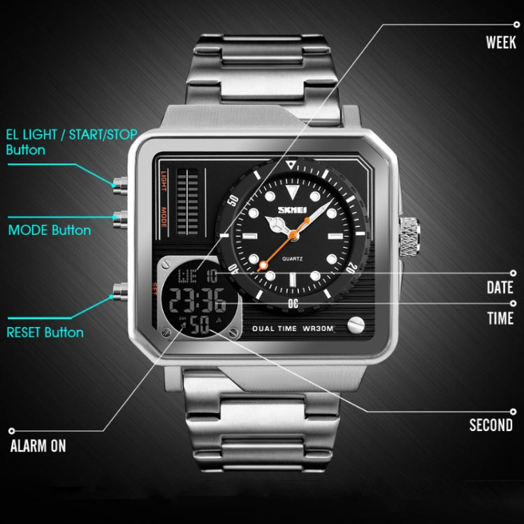 skmei-1392-multi-function-outdoor-sports-watch-business-double-display-waterproof-electronic-watchsilver
