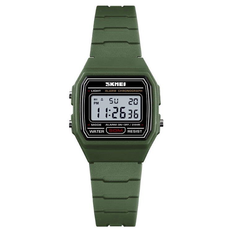 skmei-1460-children-luminous-multifunctional-waterproof-thin-sports-watcharmy-green