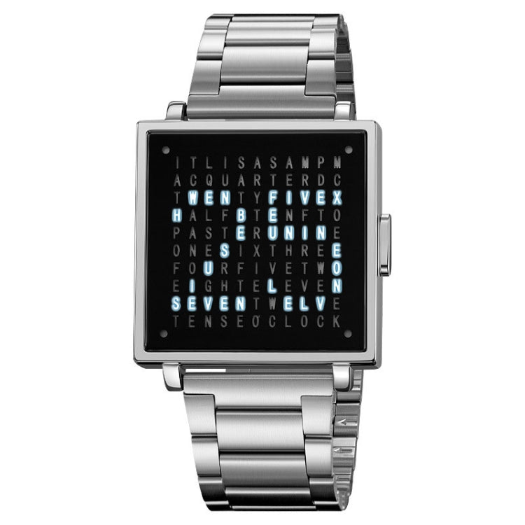 skmei-multi-function-letter-display-dial-square-men-electronic-watch-color-silver-steel-band