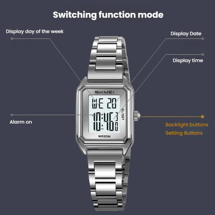 skmei-2493-small-women-electronic-watch-square-steel-strap-watch-style-silver-case-black