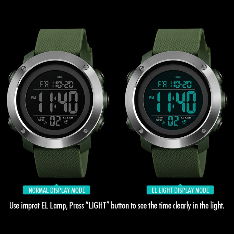 skmei-1416-multifunctional-outdoor-fashion-noctilucent-waterproof-steel-ring-digital-watch-army-green