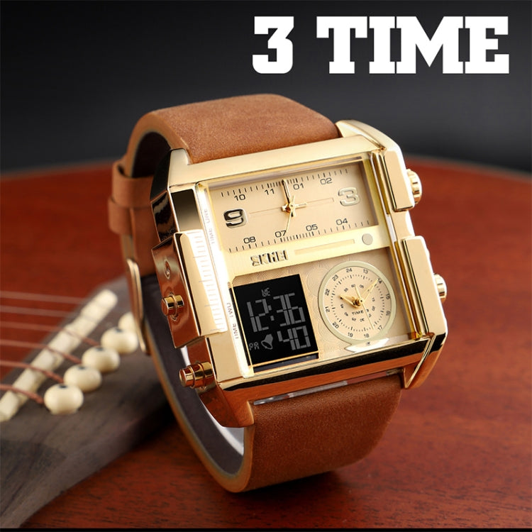 skmei-1391-multifunctional-men-business-digital-watch-30m-waterproof-square-dial-wrist-watch-with-leather-watchbandblack-brown