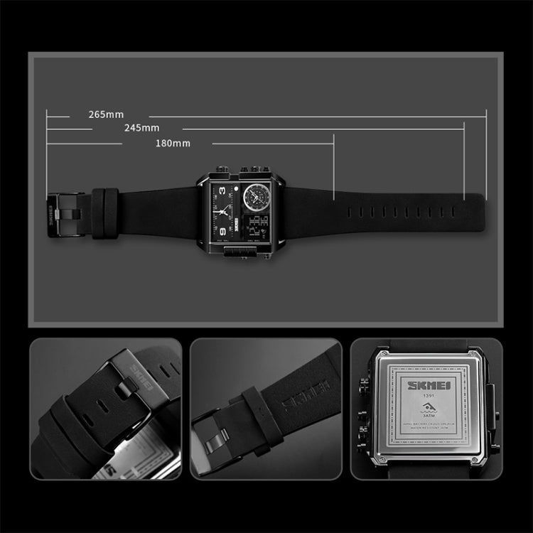 skmei-1391-multifunctional-men-business-digital-watch-30m-waterproof-square-dial-wrist-watch-with-leather-watchbandsilver-coffee